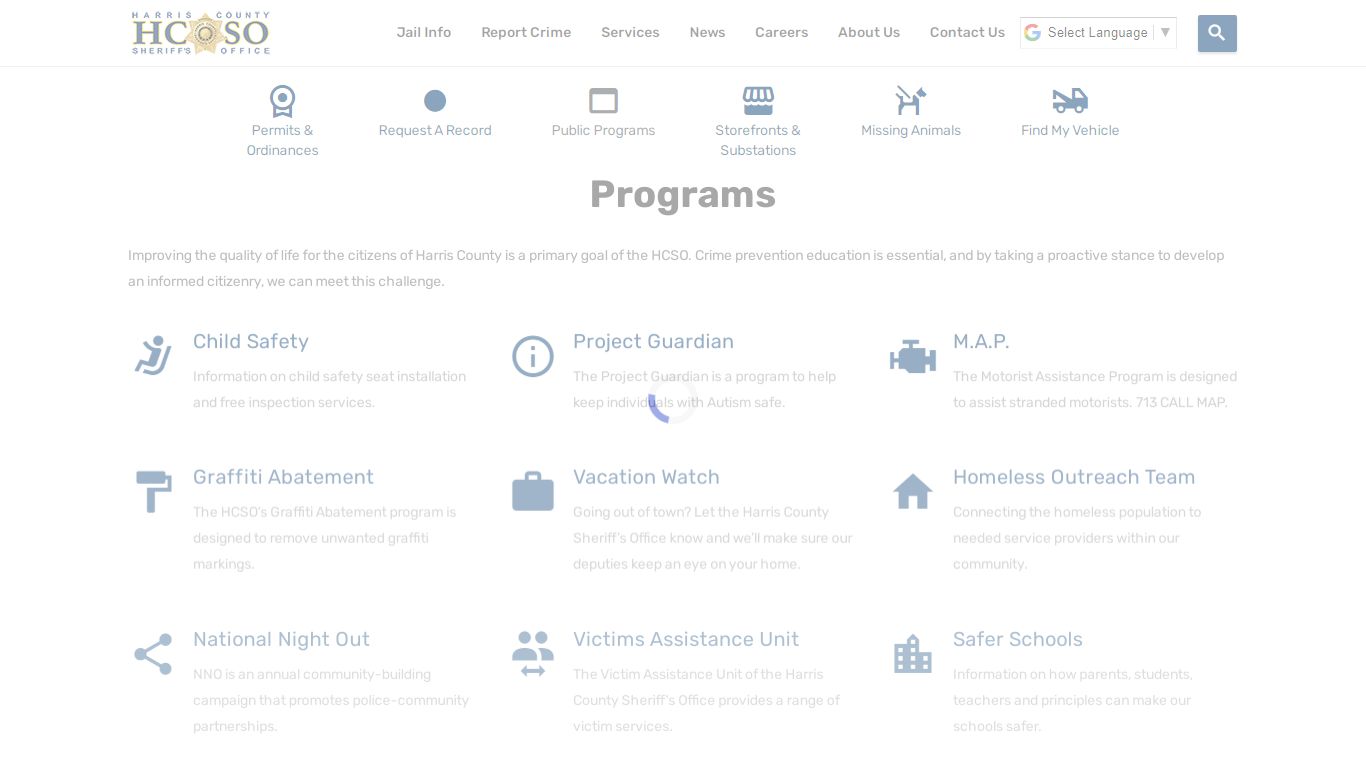 Programs—Harris County Texas Sheriff's Office